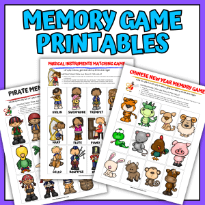 Printable Memory Game Bundle