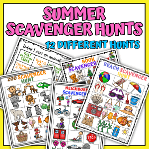 Summer Scavenger Hunt Printable Bundle