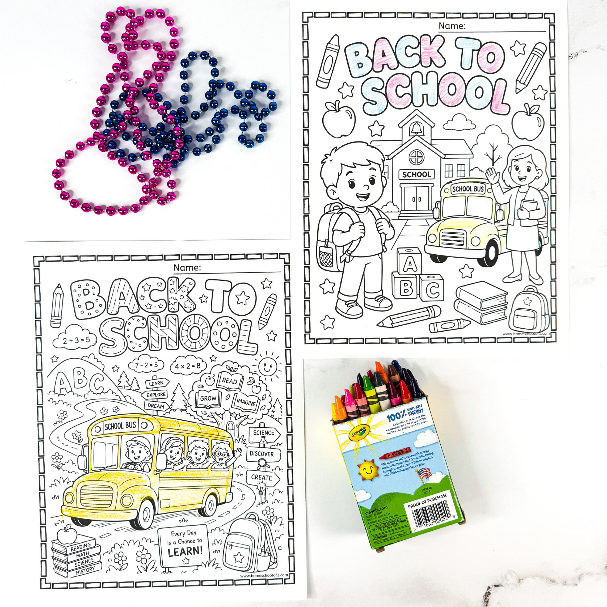 back to school coloring pages