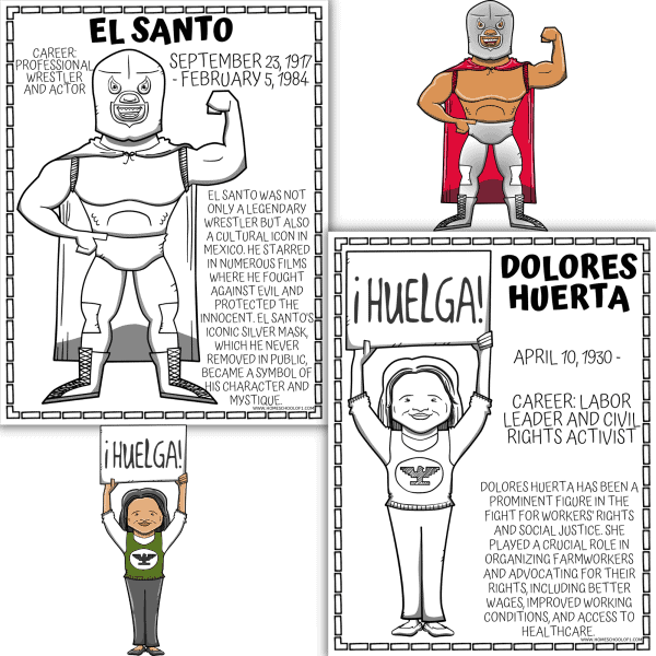 hispanic heritage month coloring sheets