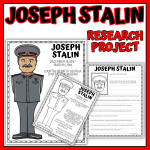 Joseph Stalin Worksheet and Research Project for Students