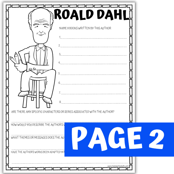 roald dahl research 2nd page