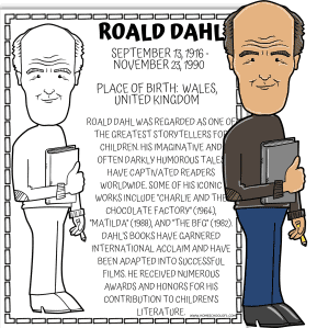 roald dahl coloring page