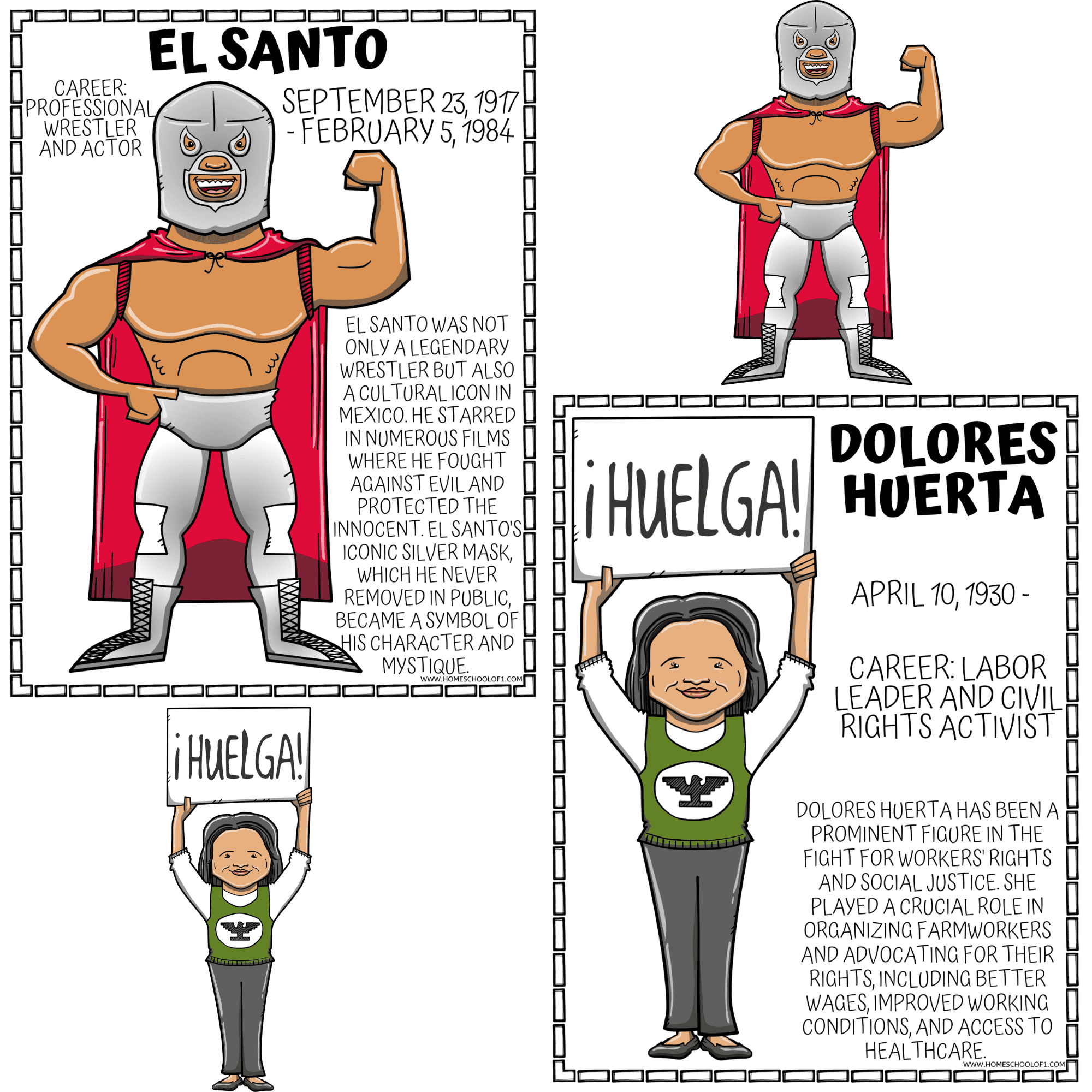 hispanic heritage colored posters