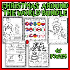 Christmas Around the World Worksheets Bundle