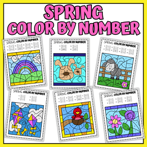 Spring Color By Number Printables