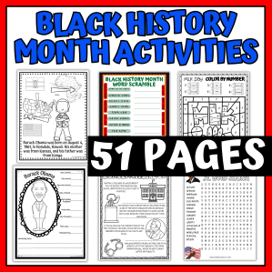 black history month activity bundle