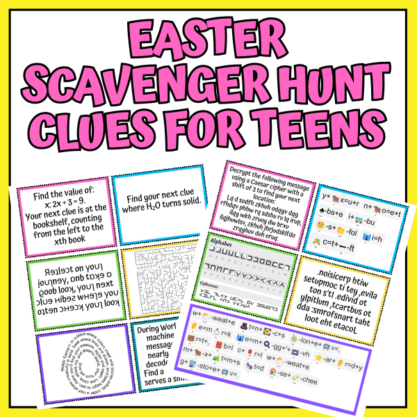 easter scavenger hunt clues for teens