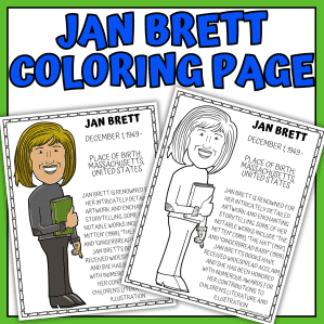 JAN BRETT COLORING PAGE