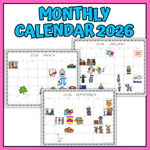 2026 Monthly Calendar with Pictures