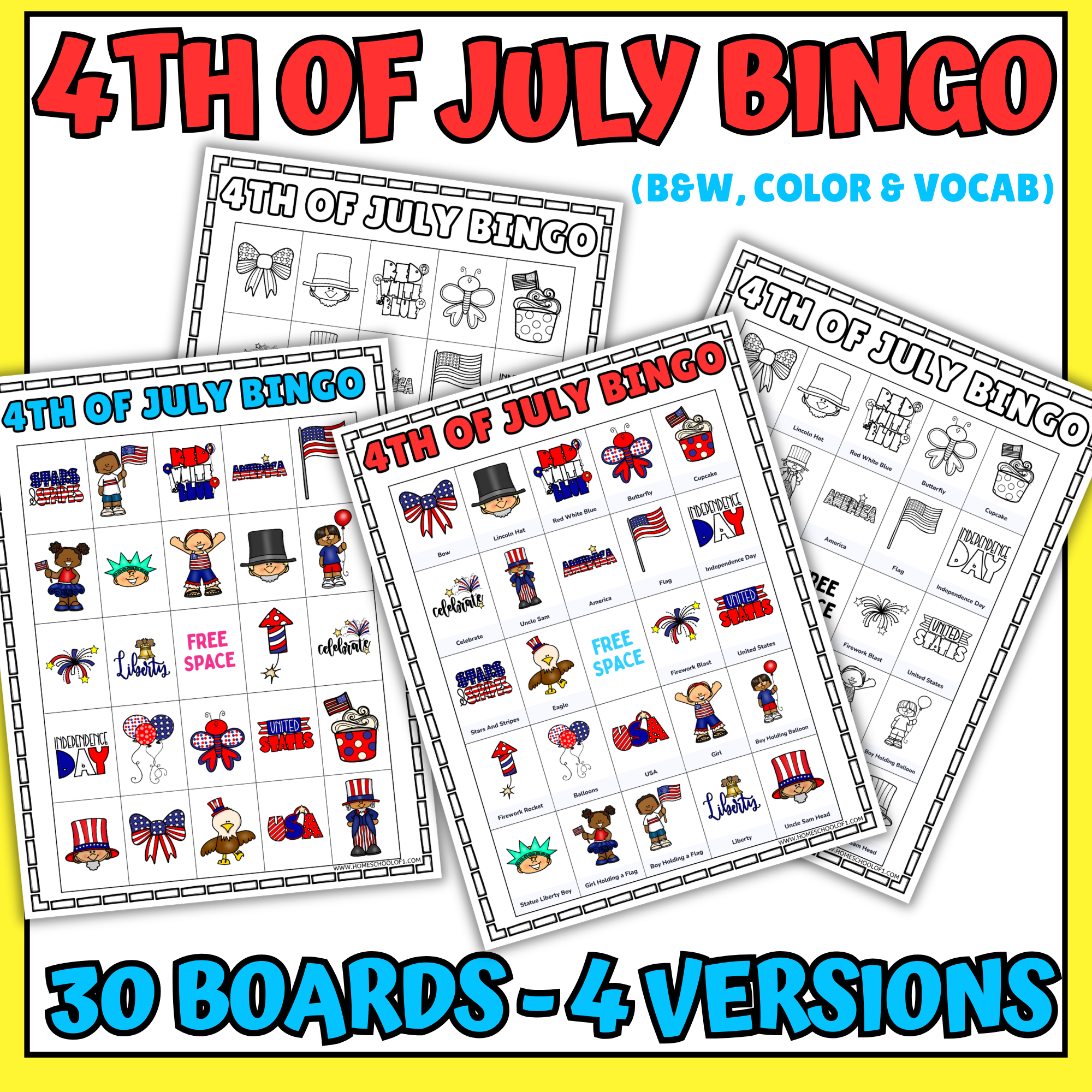 4th of july bingo