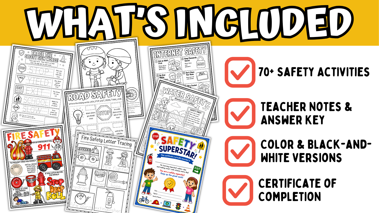 safety activities printable