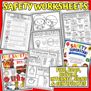 safety worksheets bundle