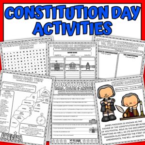 Constitution Day activities and government worksheets