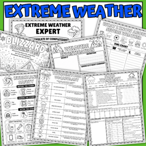 extreme weather worksheets