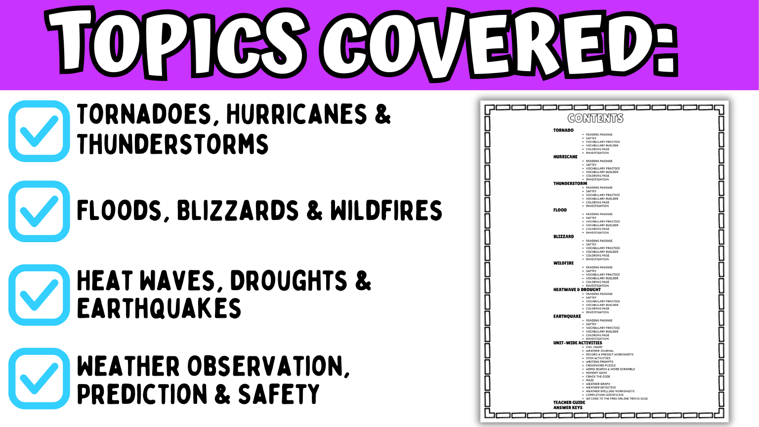 topics in the weather bundle
