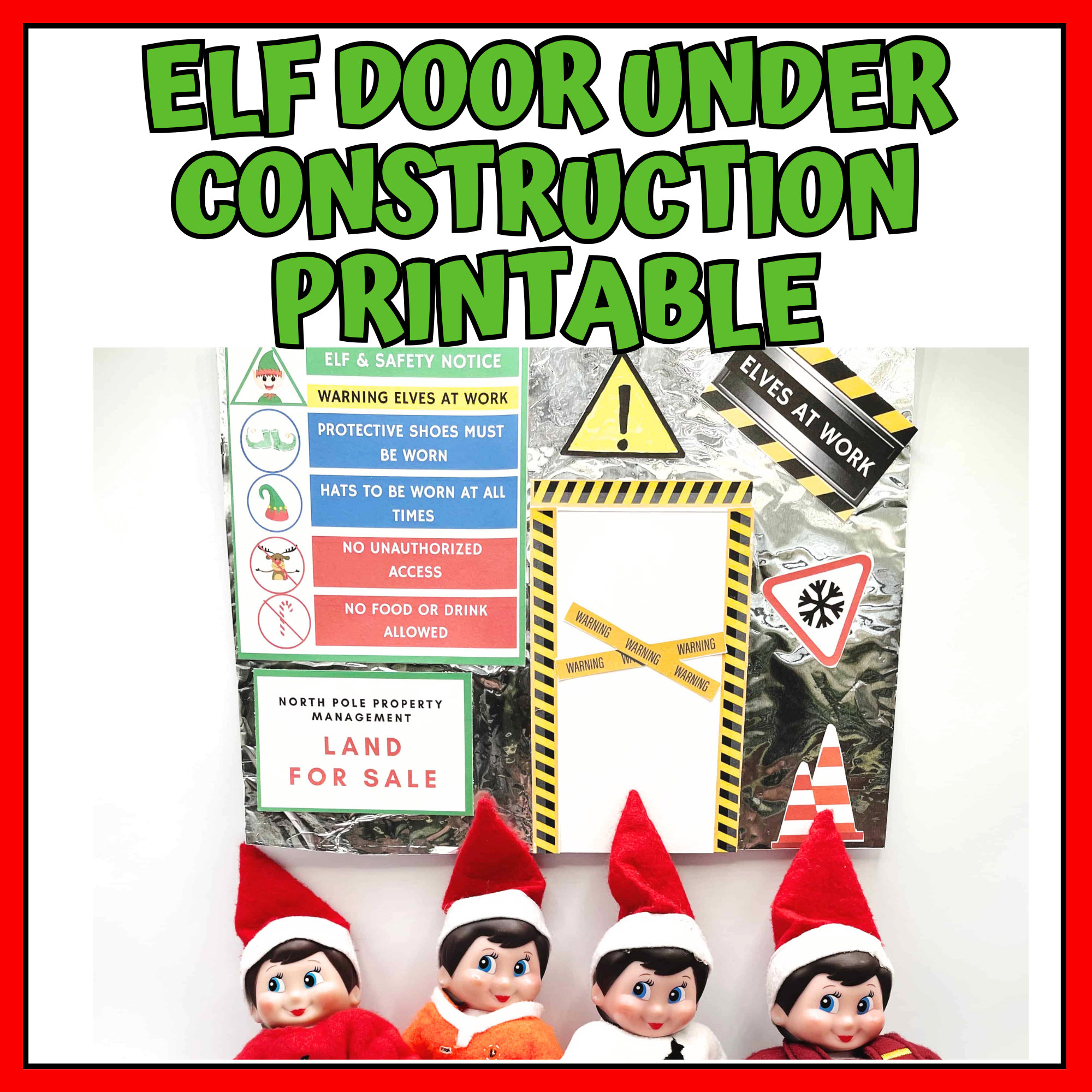 Elf Construction Printables Kit