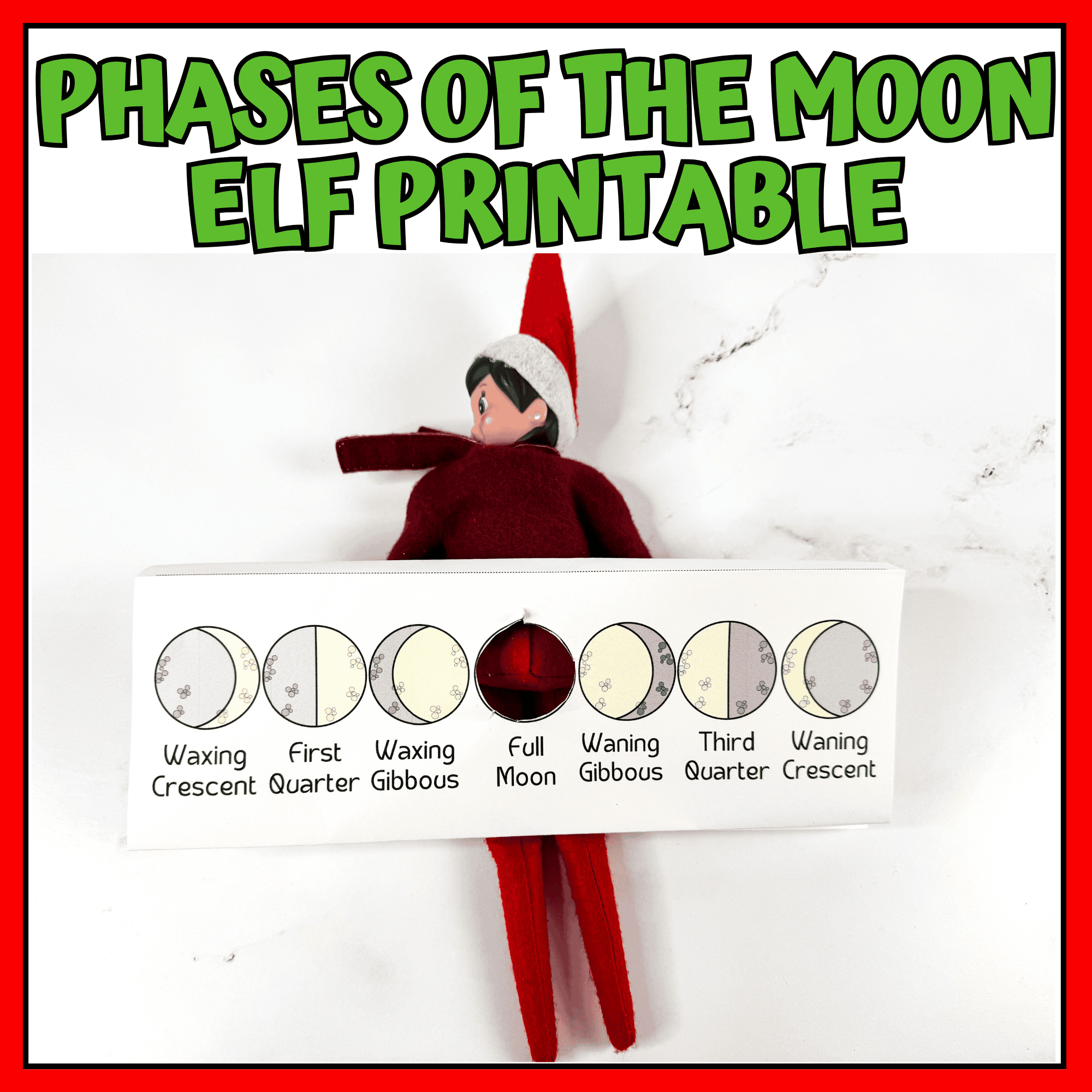 PHASES OF THE MOON ELF PRINTABLE