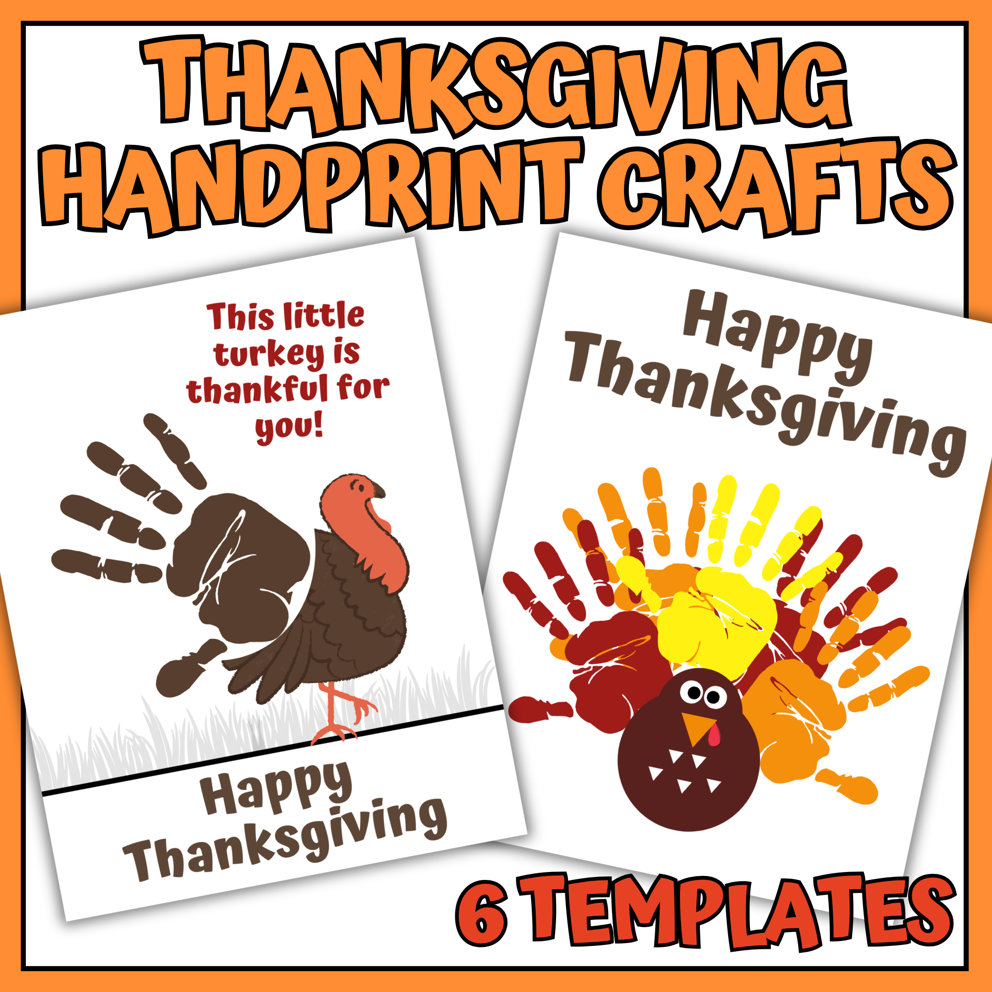 Thanksgiving Handprint Crafts