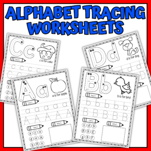 alphabet tracing worksheets