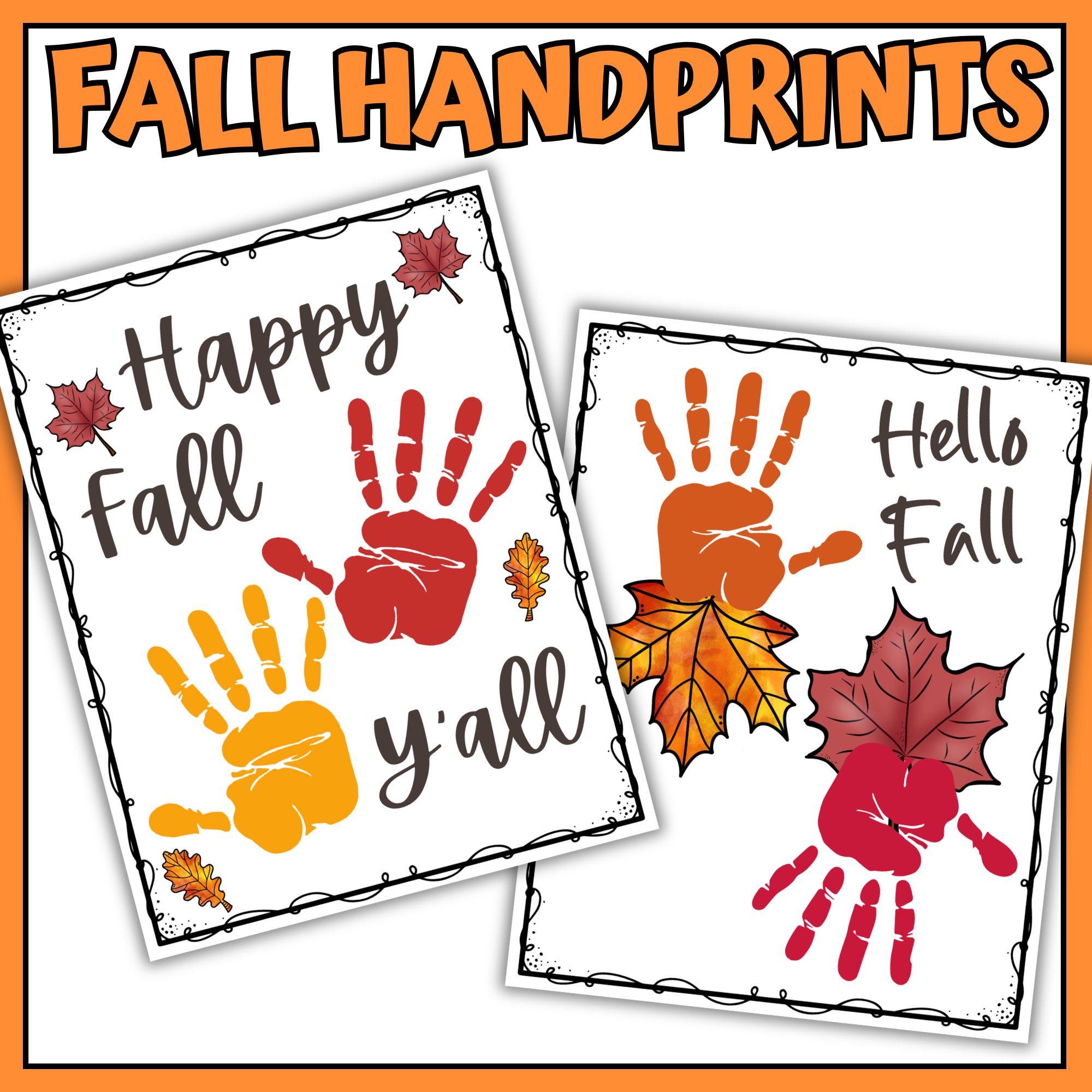 Fall Handprint Craft Printable