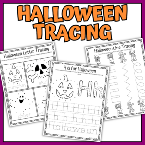 halloween tracing pages