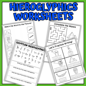 hieroglyphics worksheets for kids