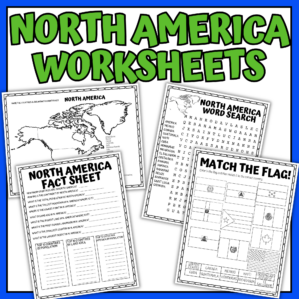 north america worksheets for kids