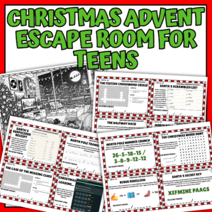 Christmas Advent Escape Room for Teens