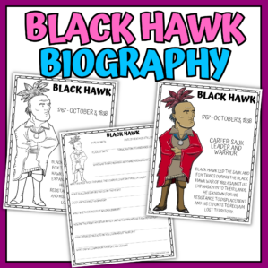 Chief Black Hawk Worksheets