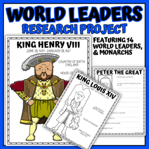 world leaders biography worksheets